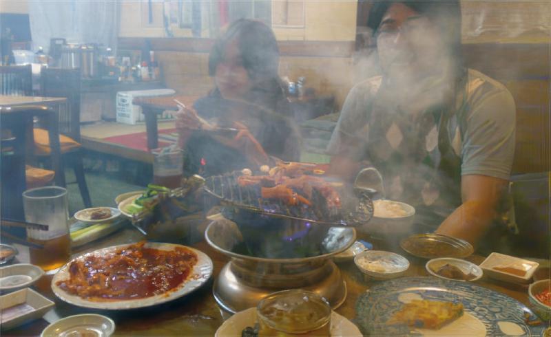 煙が目にしみる