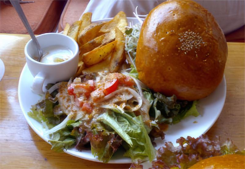 おいしい！ハンバーガー！