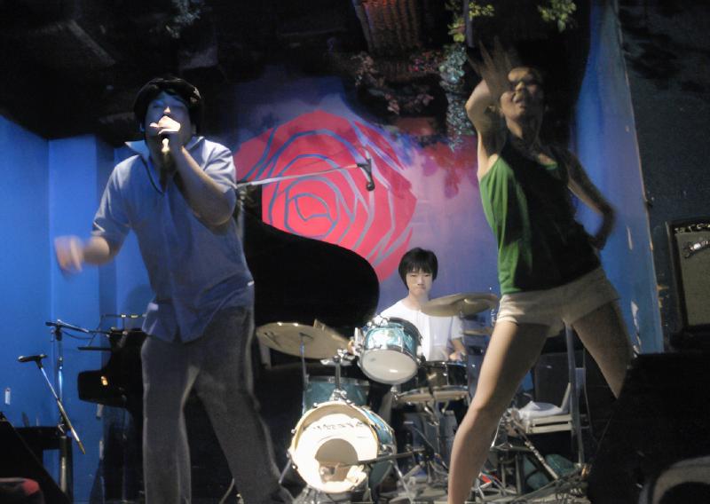 リハで衣装がぬれちゃった。